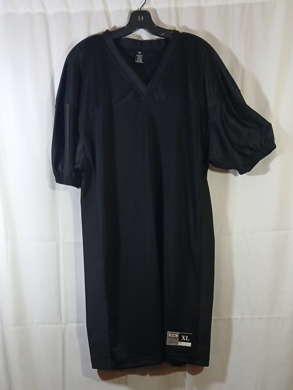 Rival Womens XL Black V-Neck Jersey Tunic Dress Sports Athleisure Streetwear